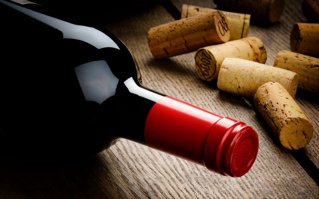 Wine bottle wooden table corks free wallpaper - medium preview image