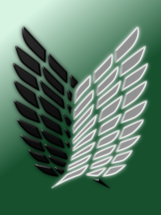 Green background white black wing free wallpaper - medium preview image