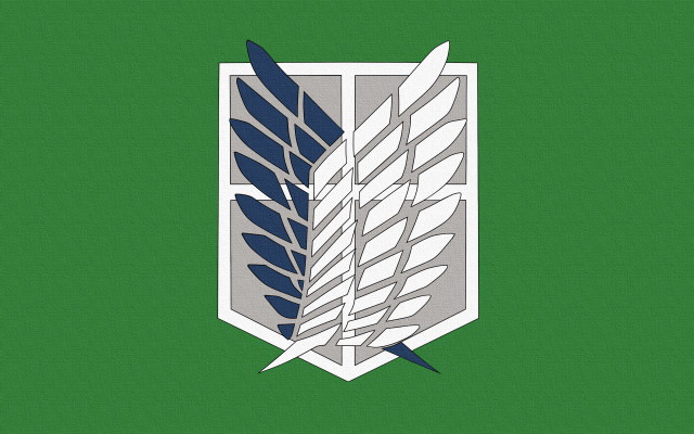 Green white logo leaf arrow free wallpaper - medium preview image