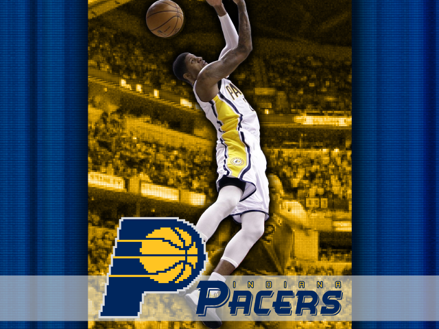 Basketball player dunk stadium blue free wallpaper - medium preview image
