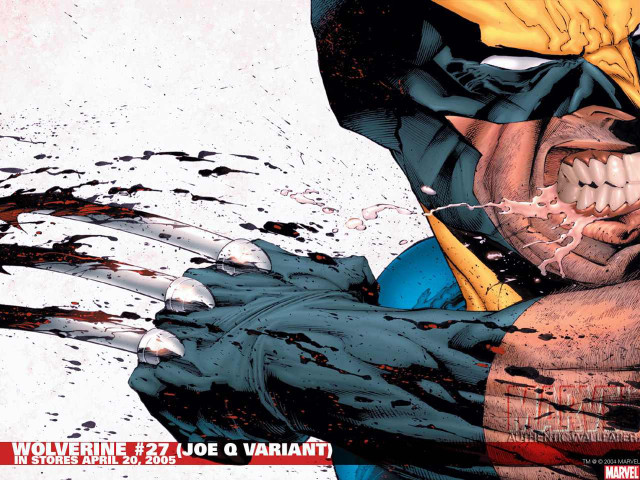 Comic character blood splatter chainsaw free wallpaper - medium preview image
