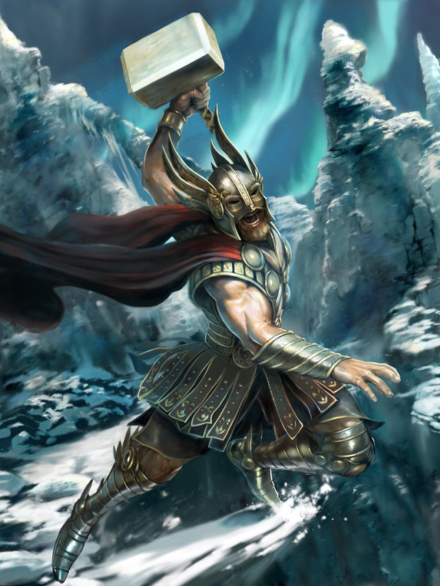 Man costume ice block hammer free wallpaper - medium preview image