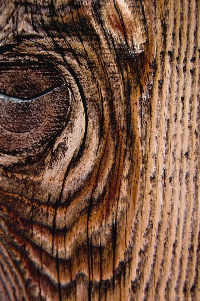 Wood texture closeup circular hole free wallpaper - medium preview image