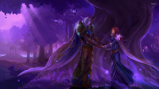 Couple forest holding hands shaking free wallpaper - medium preview image