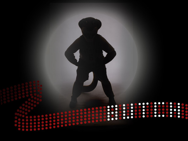 Silhouette person dark room red free wallpaper - medium preview image