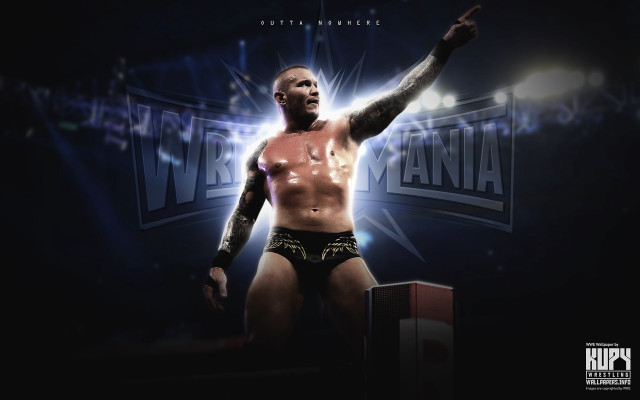 Man tattoo wrestling ring light free wallpaper - medium preview image
