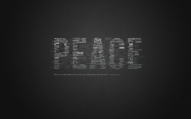 Love multi language black background free wallpaper - medium preview image