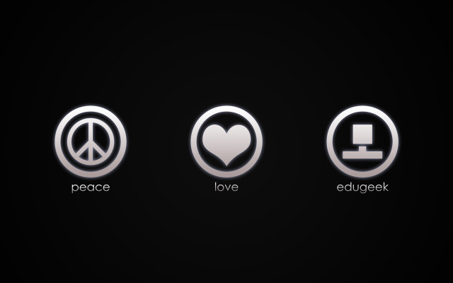 Black background three symbols peace free wallpaper - medium preview image