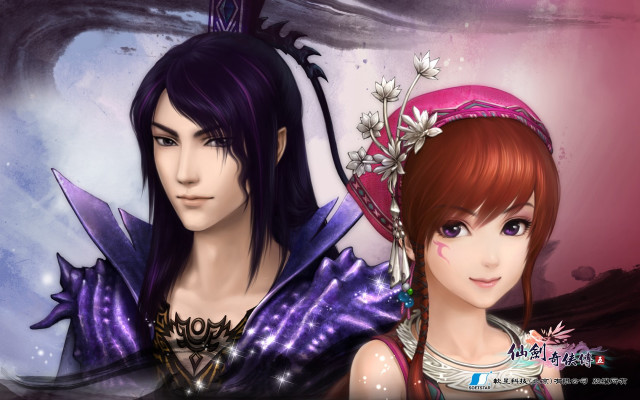 Couple people standing painting sky free wallpaper - medium preview image
