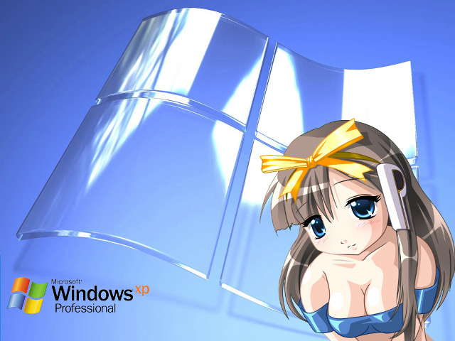 Cartoon girl bikini yellow bow free wallpaper - medium preview image