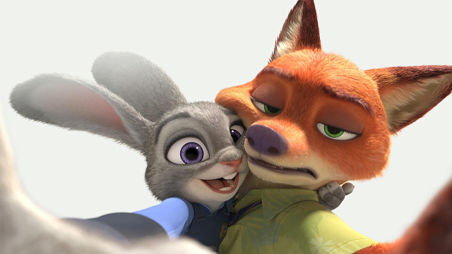 Cartoon fox hugging stuffed animal free wallpaper - medium preview image