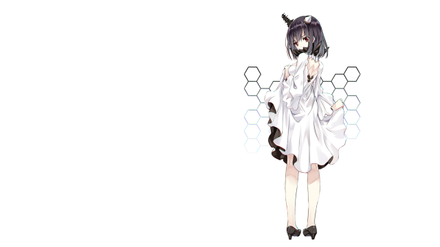 Woman white dress black hair #3 free wallpaper - medium preview image