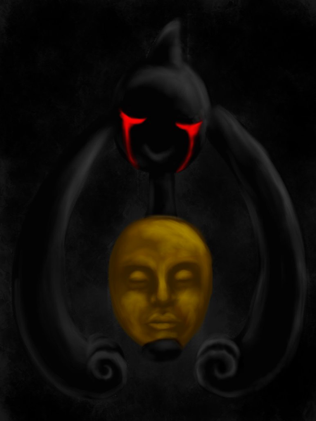 Black cat red eyes yellow free wallpaper - medium preview image