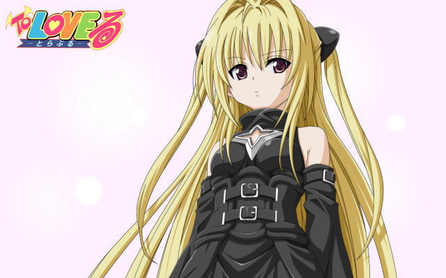 Anime girl blonde hair black #2 free wallpaper - medium preview image