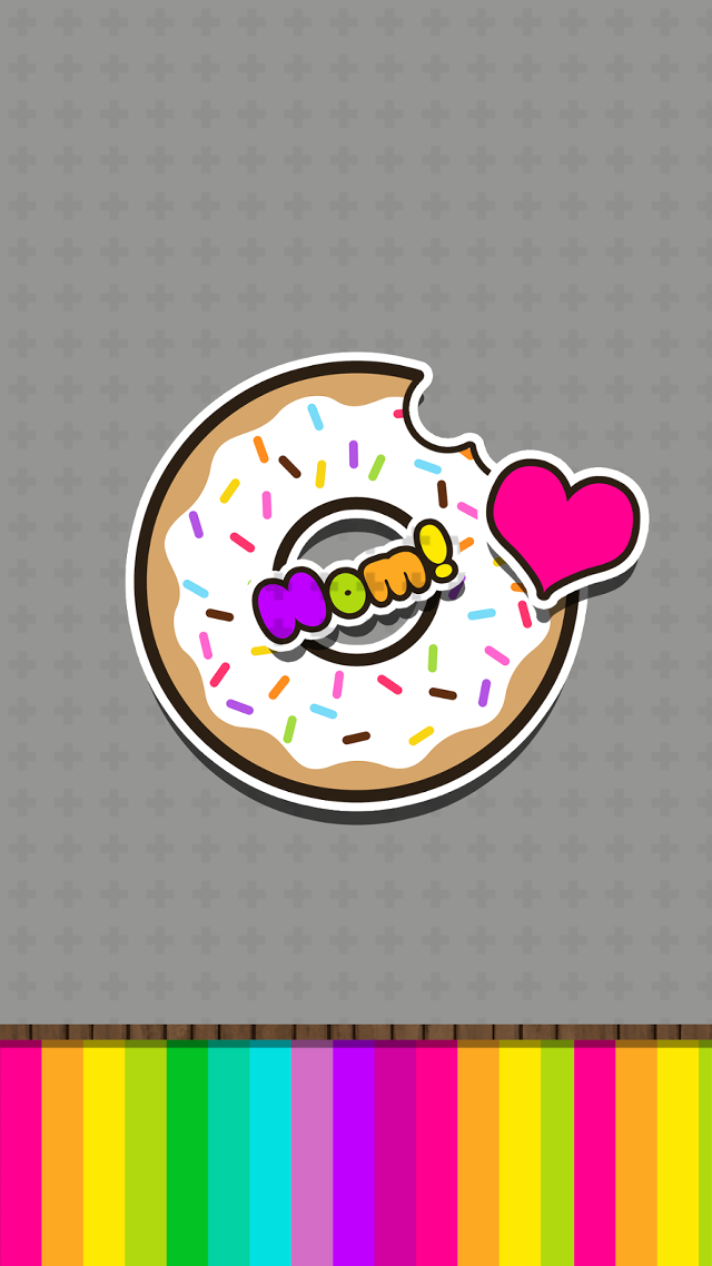 Donut sprinkles heart plate colorful free wallpaper - medium preview image