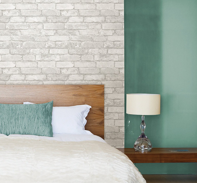 Bed white blanket green wall free wallpaper - medium preview image