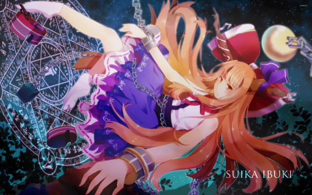 Girl hat chain ferriswheel night free wallpaper - medium preview image