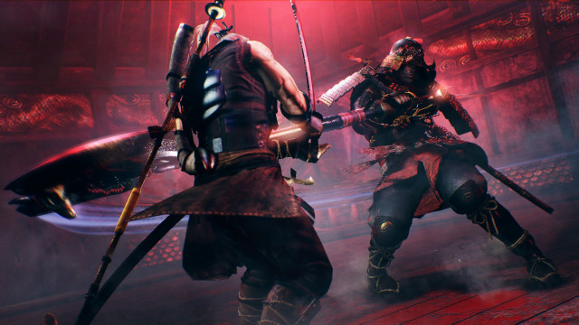 Two men armor swords dark free wallpaper - medium preview image