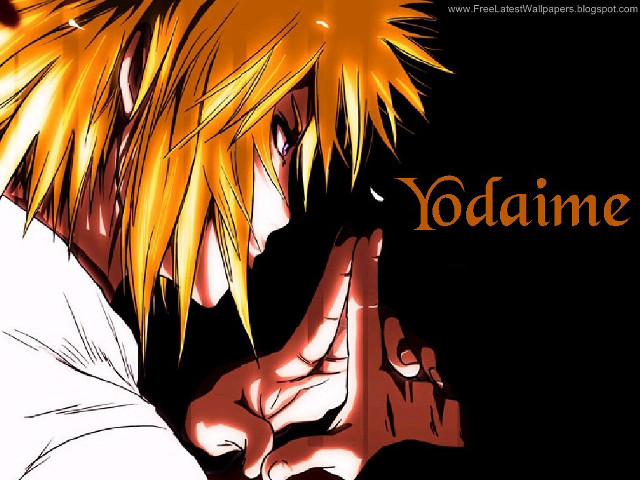 Anime blonde hair white shirt free wallpaper - medium preview image