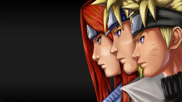 Anime characters long hair red free wallpaper for desktop - medium preview image