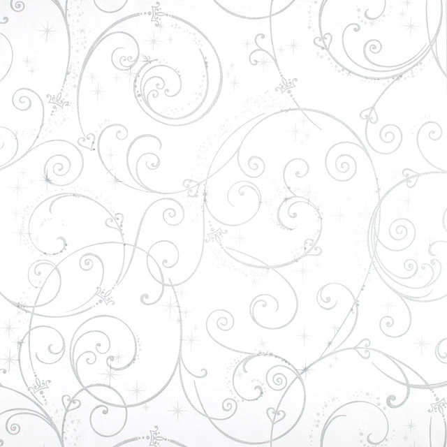 White background swirls stars pattern free wallpaper - medium preview image
