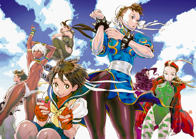 Anime characters cloudy day sky free wallpaper - medium preview image