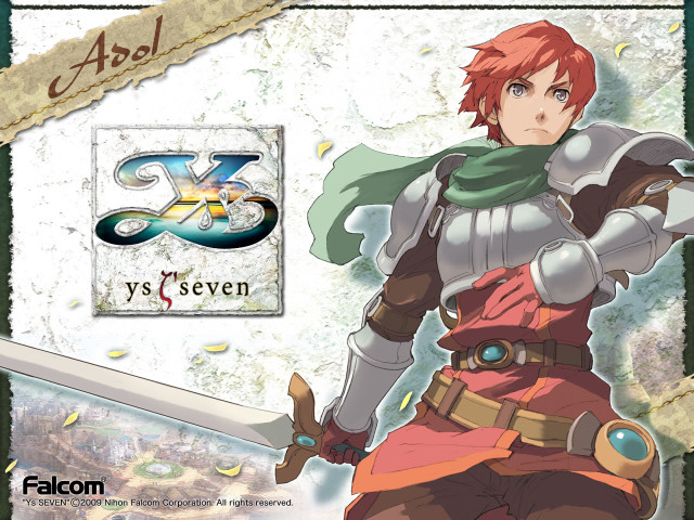 Woman red white sword banner free wallpaper - medium preview image