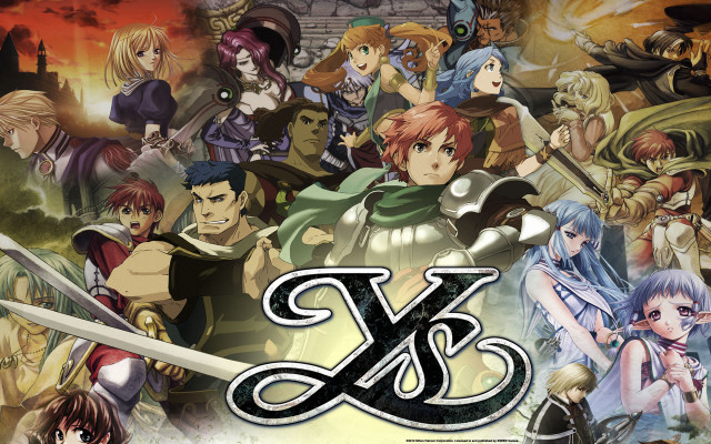Anime characters swords armor castle free wallpaper - medium preview image