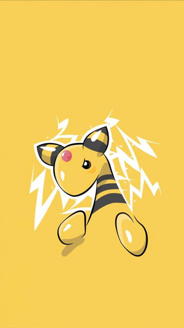 Cartoon character yellow background striped free wallpaper - medium preview image