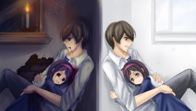 Couple people sitting room window free wallpaper - medium preview image