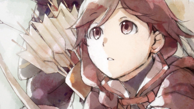 Girl bow sword bird shoulder free wallpaper - medium preview image