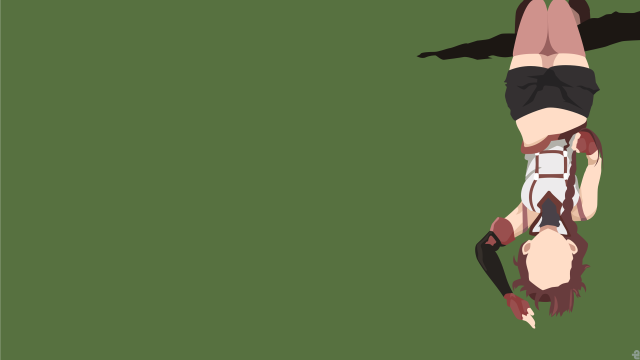 Woman upside down kneeling black free wallpaper - medium preview image