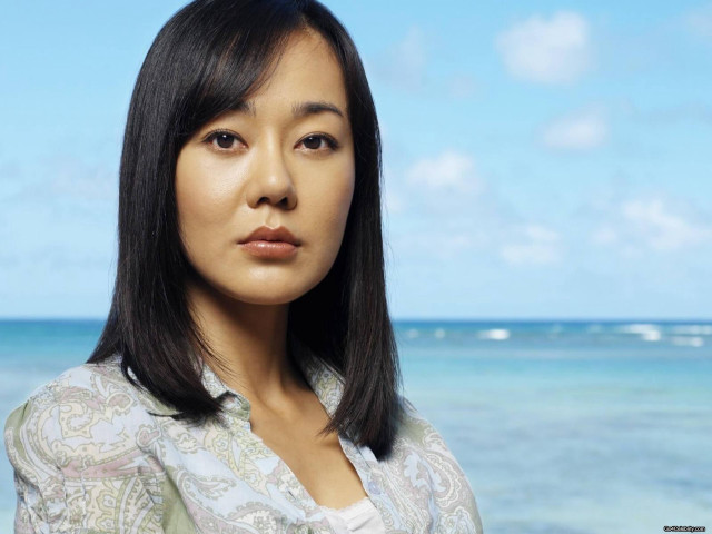 Woman ocean sky background clouds free wallpaper - medium preview image