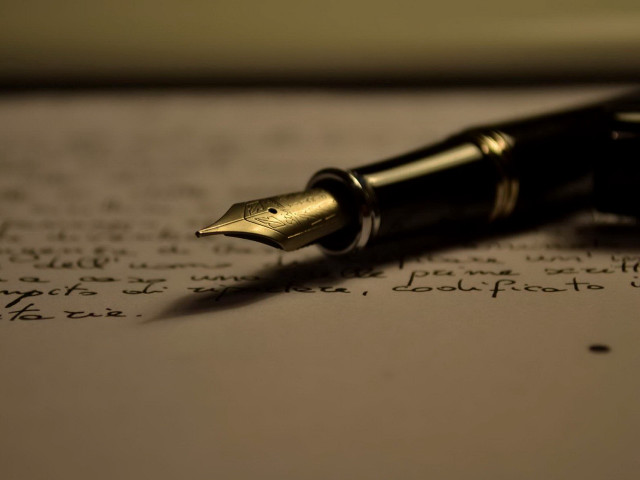 Pen paper writing resting top #2 free wallpaper - medium preview image