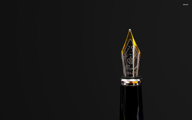 Pen black background yellow top free wallpaper - medium preview image