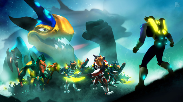 Animated characters mountain sky blue free wallpaper - medium preview image