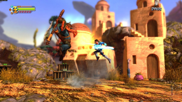 Man flying woman sword video free wallpaper - medium preview image
