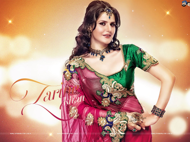Woman pink green sari name free wallpaper - medium preview image