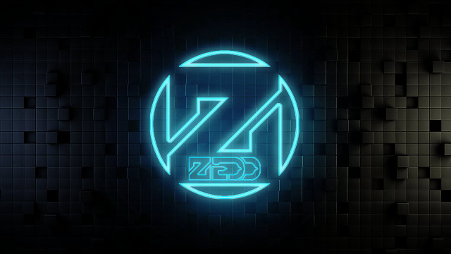 Neon logo letter z dark free wallpaper - medium preview image