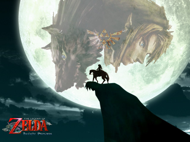 Man horse giant moon dragon free wallpaper - medium preview image
