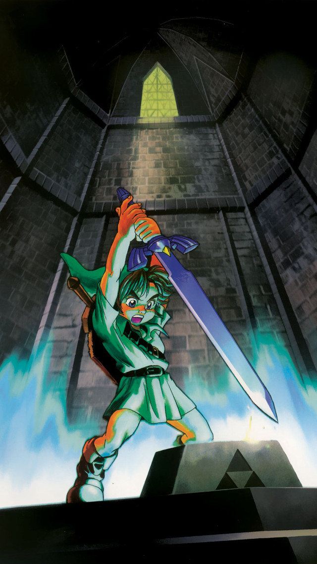 Cartoon man sword castle sky free wallpaper - medium preview image