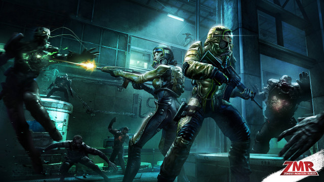 Group people room gun robot free wallpaper - medium preview image