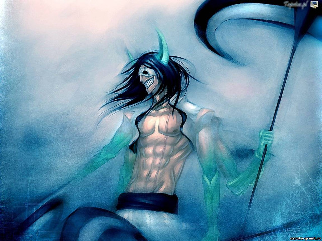 Man spear water demon face free wallpaper - medium preview image