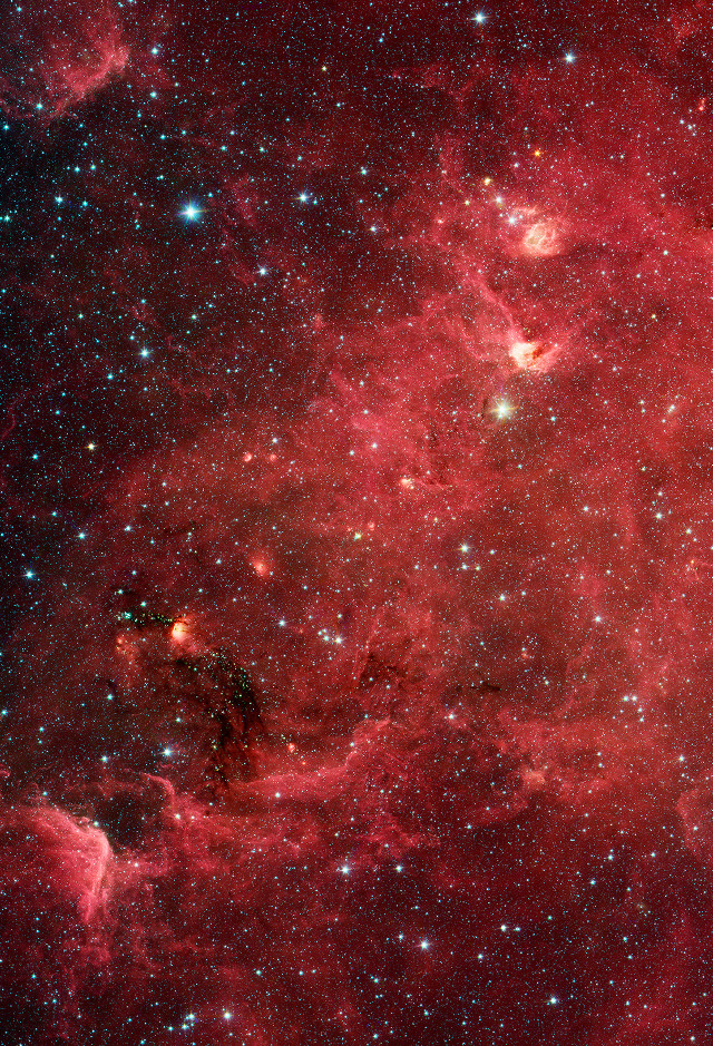 Large cluster stars red black free wallpaper - medium preview image