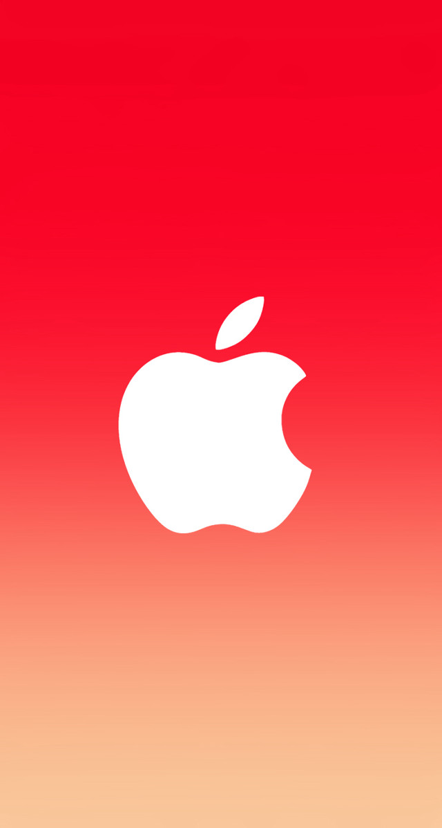 Red yellow apple logo red free wallpaper - medium preview image