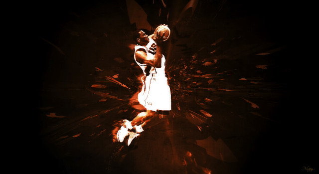 Basketball player air ball hand free wallpaper - medium preview image