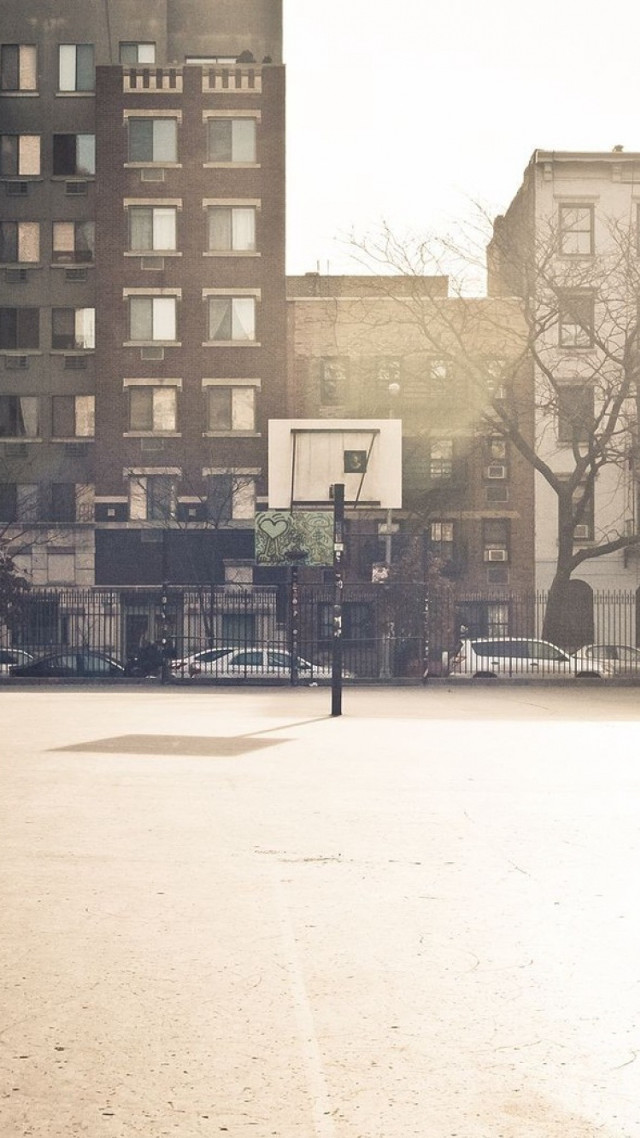 Person street corner basketball hoop free wallpaper - medium preview image