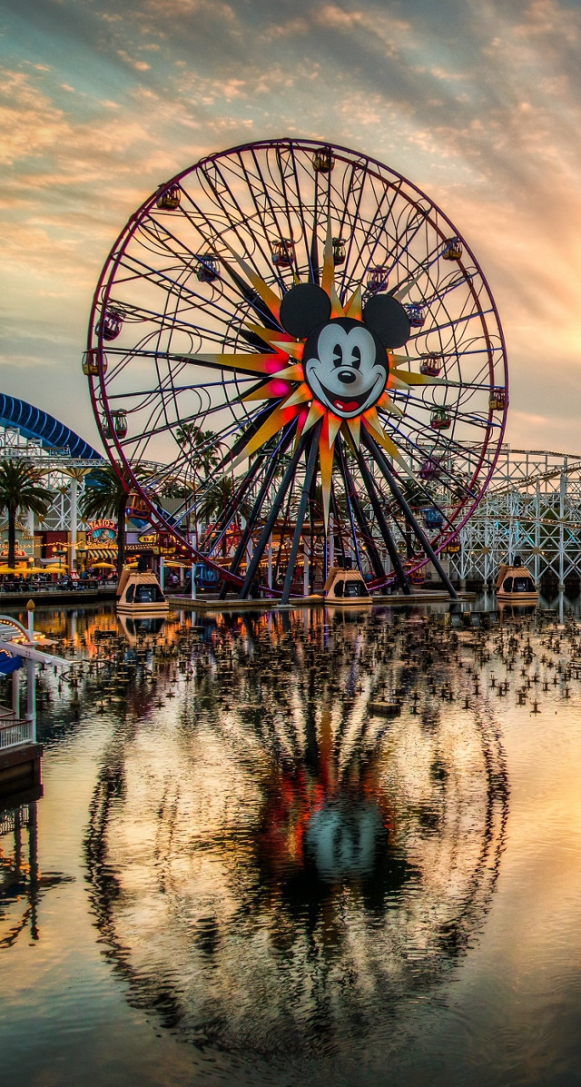 Ferris wheel mickey mouse face free wallpaper - medium preview image