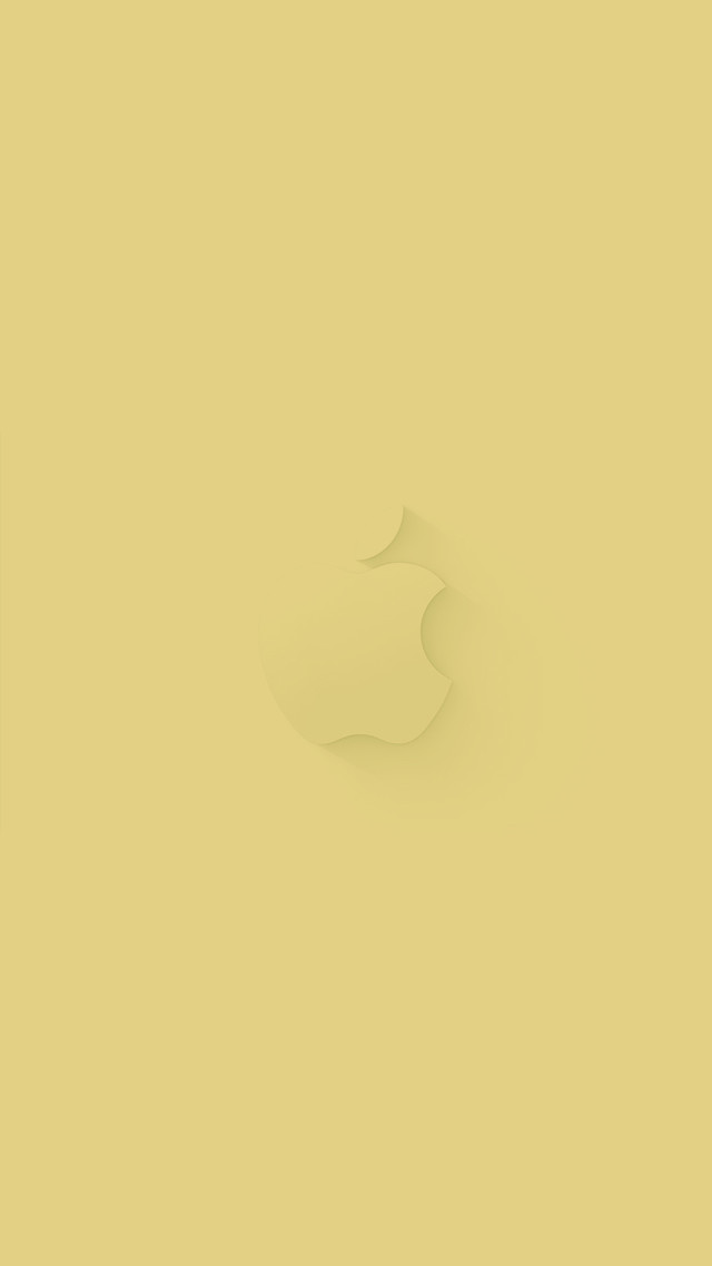 Yellow apple logo yellow background free wallpaper - medium preview image
