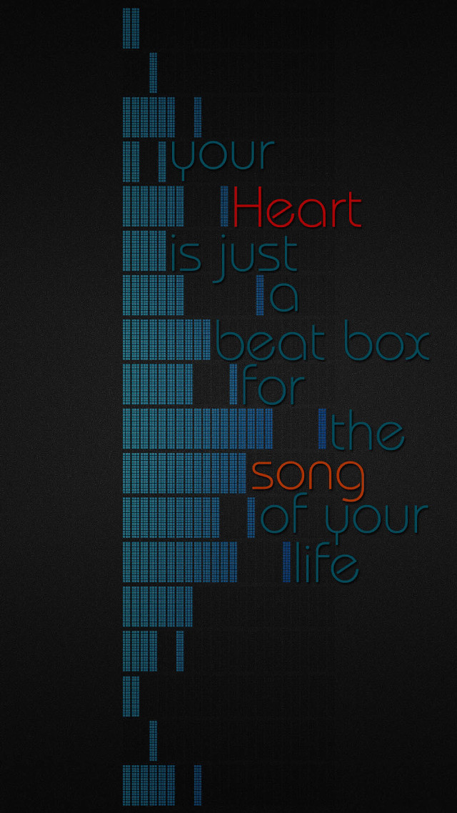 Heart beatbox song life poster free wallpaper - medium preview image